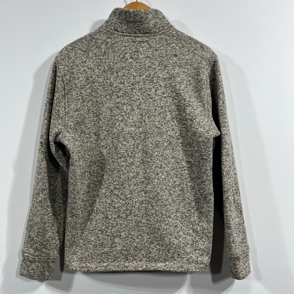 Old Navy Womens Sporty Sweater Fleece Quarter Zip Pullover Medium Granola Layer - Picture 3 of 8